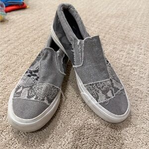 Gray Slip-On Women's Sneakers
